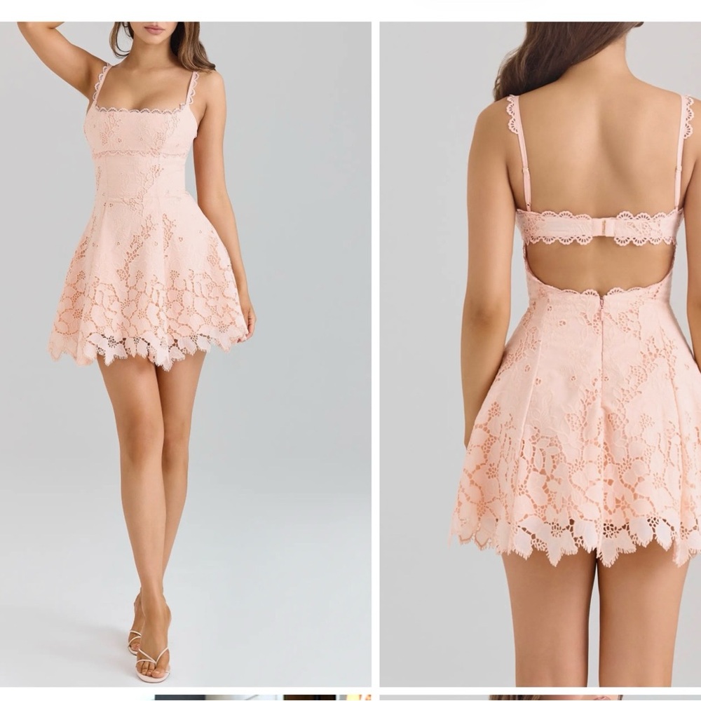 House of CB Isla Lace Mini Dress fitted Small new with tags